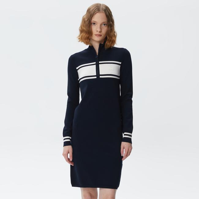  Lacoste Kadın Lacivert Elbise