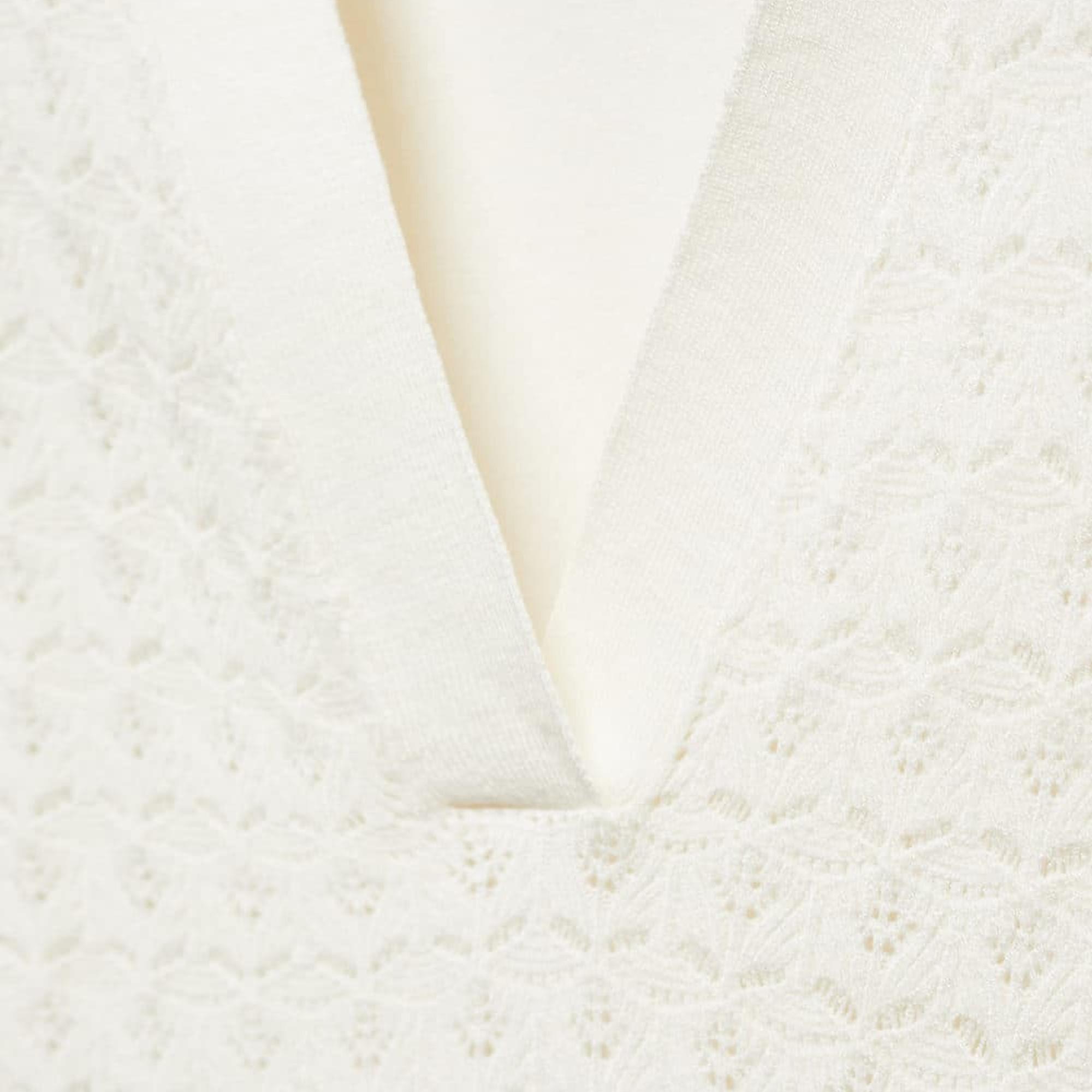 Mango Kadın Polo Yaka Kazak Kırık Beyaz