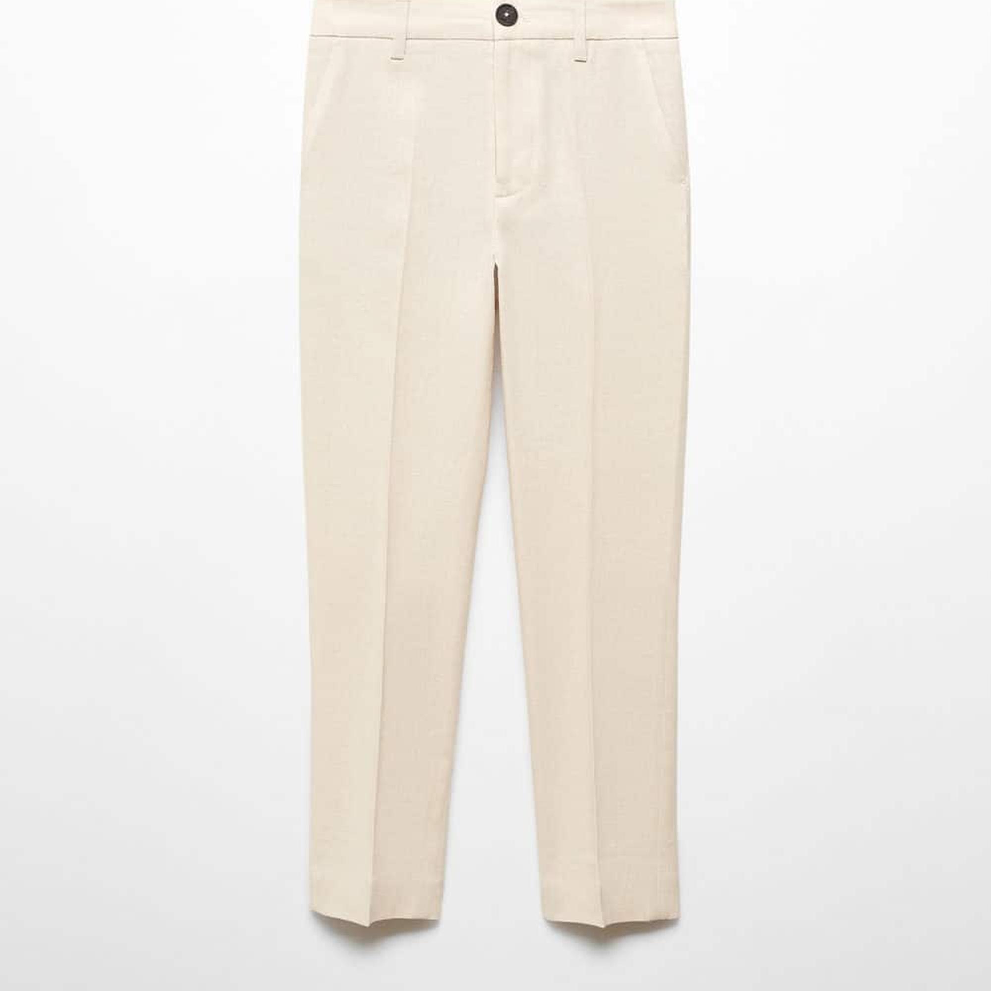 Mango Çocuk Keten Pantolon Takım Kum Beji