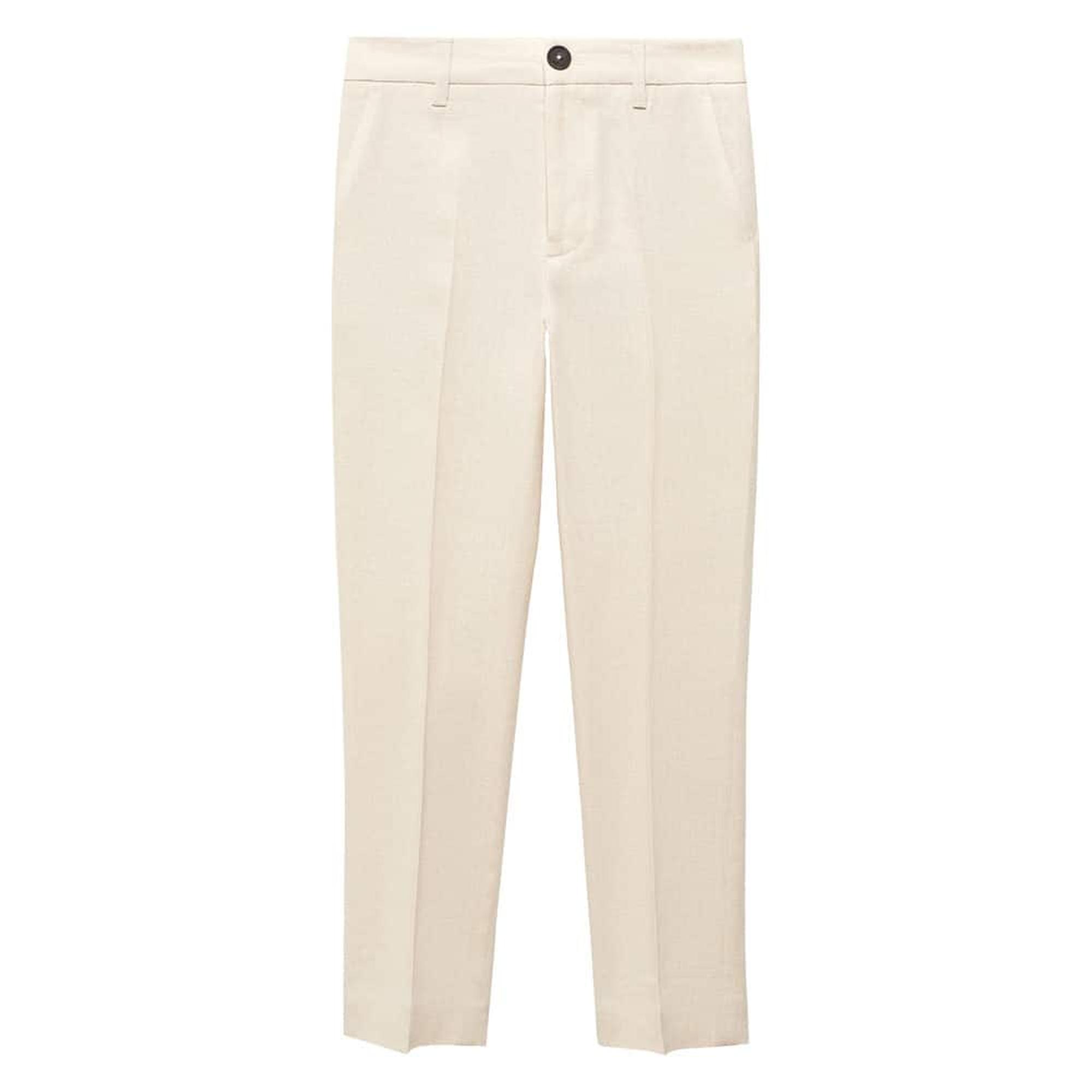 Mango Çocuk Keten Pantolon Takım Kum Beji