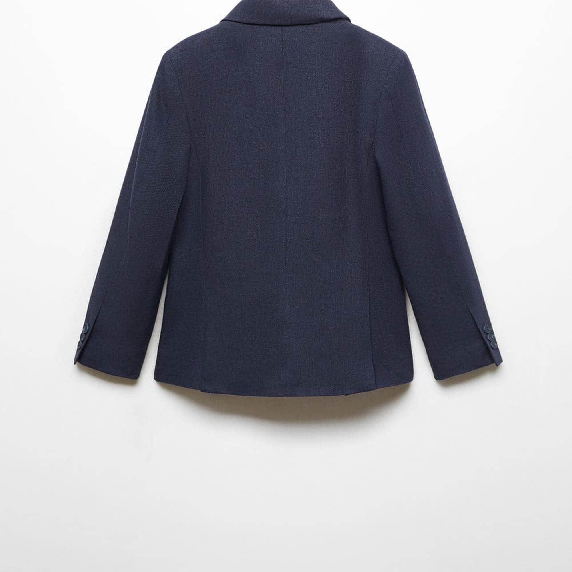 Mango Çocuk Keten Blazer Ceket Lacivert