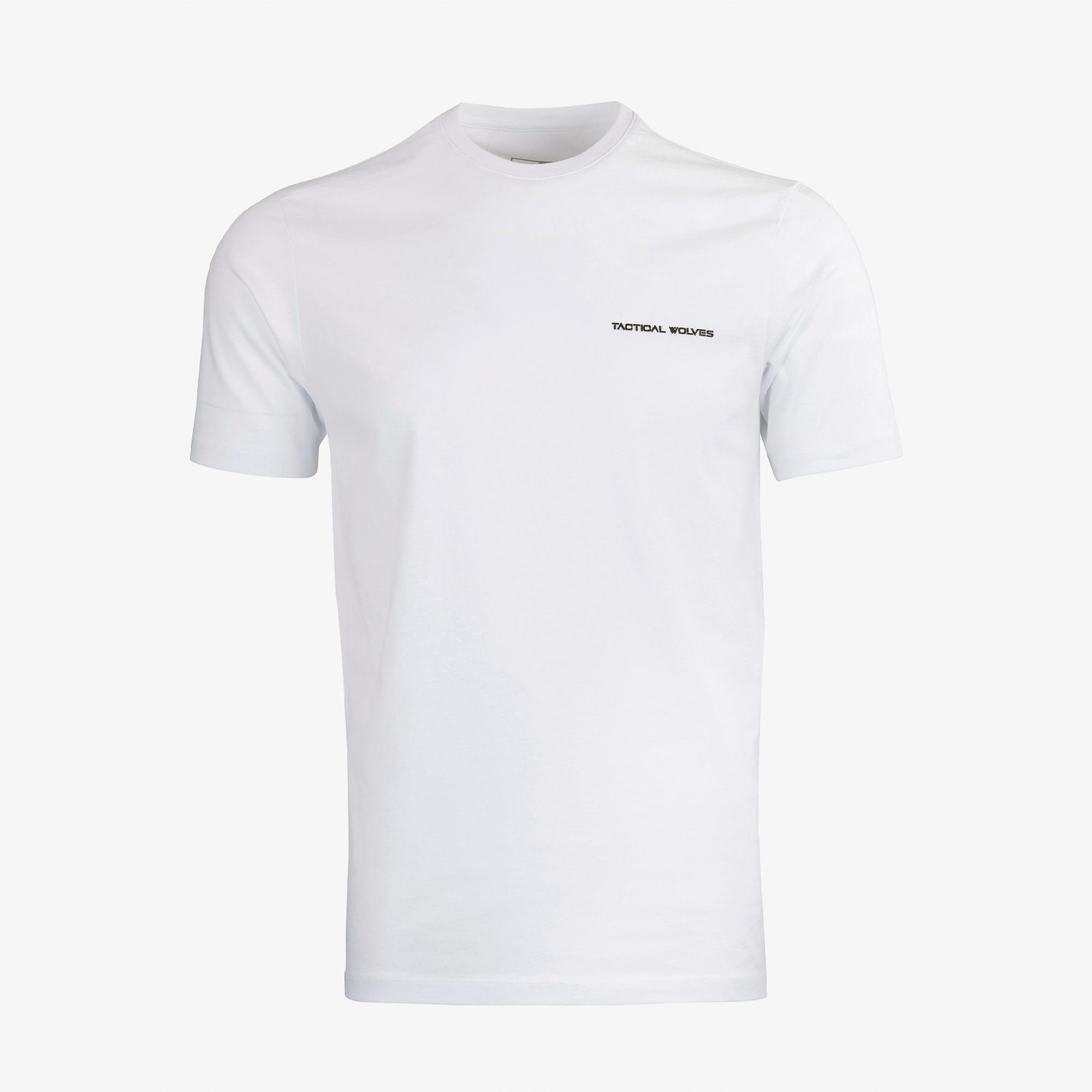 Tactical Wolves Classic Erkek Beyaz T-Shirt