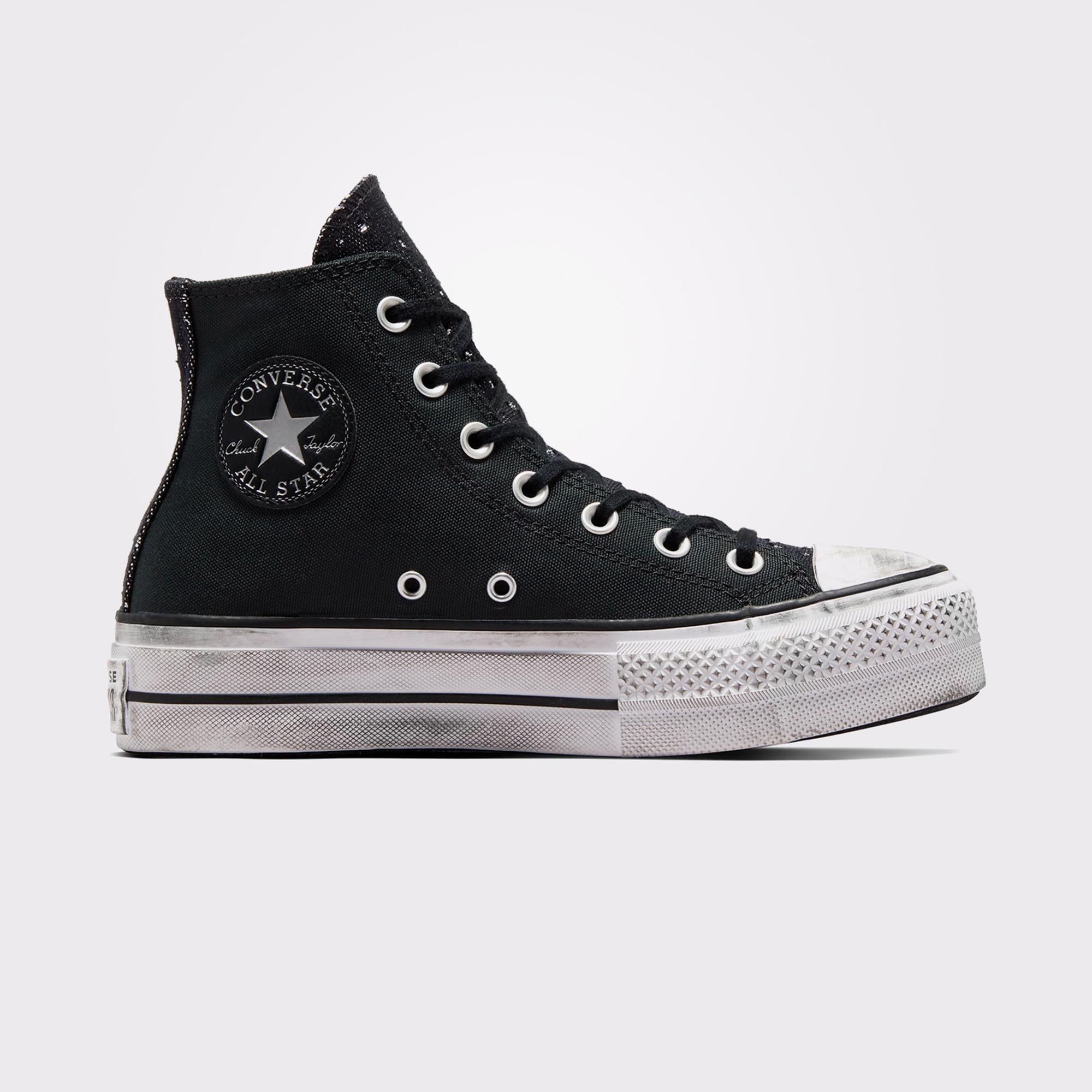 Converse Chuck Taylor All Star Lift Platform Chrome  Unisex Siyah Sneaker