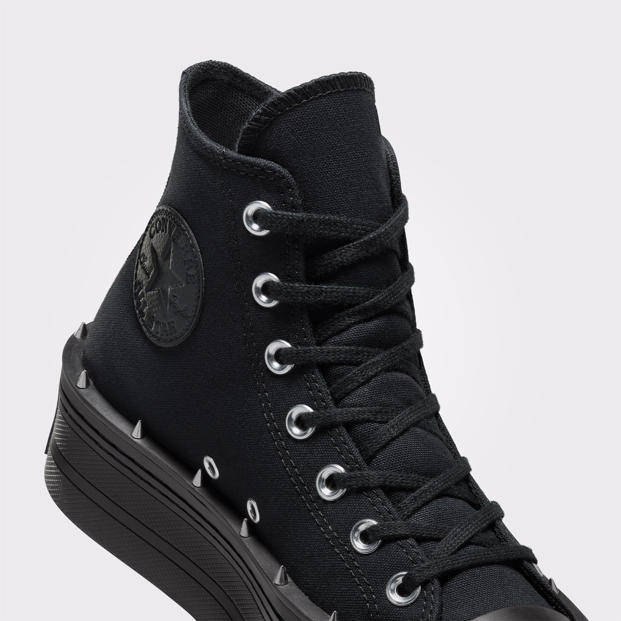 Converse Chuck Taylor All Star Modern Lift Platform Studded Kadın Siyah Sneaker
