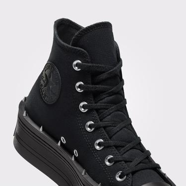  Converse Chuck Taylor All Star Modern Lift Platform Studded Kadın Siyah Sneaker