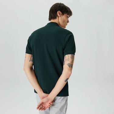  Lacoste L.12.12 Erkek Classic Fit Koyu Yeşil Polo
