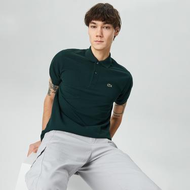  Lacoste L.12.12 Erkek Classic Fit Koyu Yeşil Polo