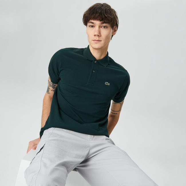 Lacoste L.12.12 Erkek Classic Fit Koyu Yeşil Polo