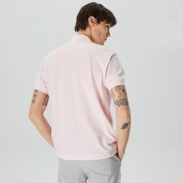  L.12.12 Erkek Classic Fit Açık Pembe Polo