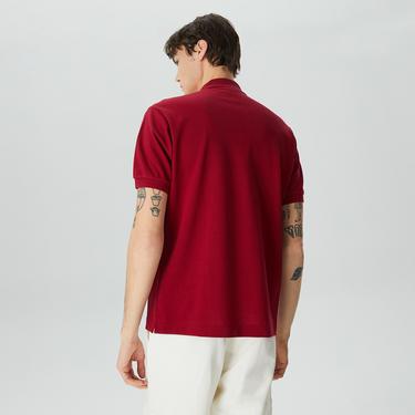  Lacoste L.12.12 Erkek Classic Fit Bordo Polo