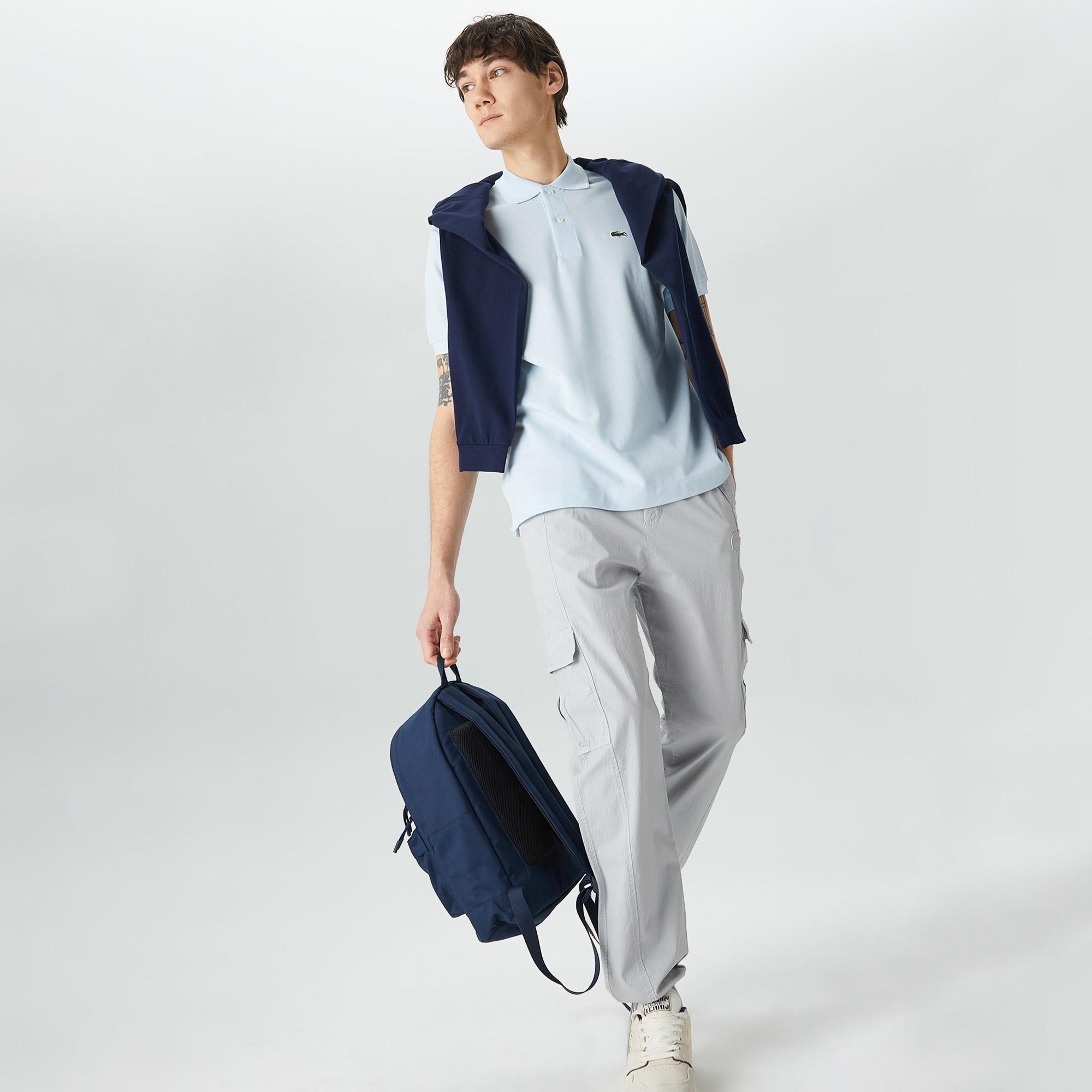 L.12.12 Erkek Classic Fit Açık Mavi Polo