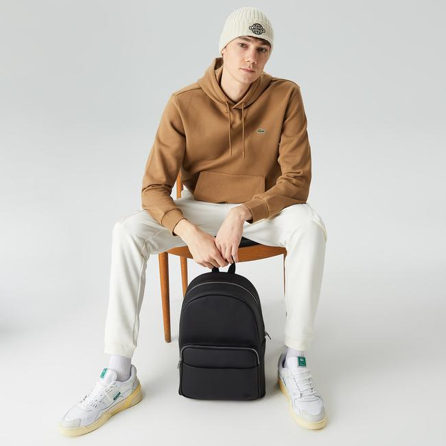  Erkek Classic Fit Kapüşonlu Kahverengi Sweatshirt