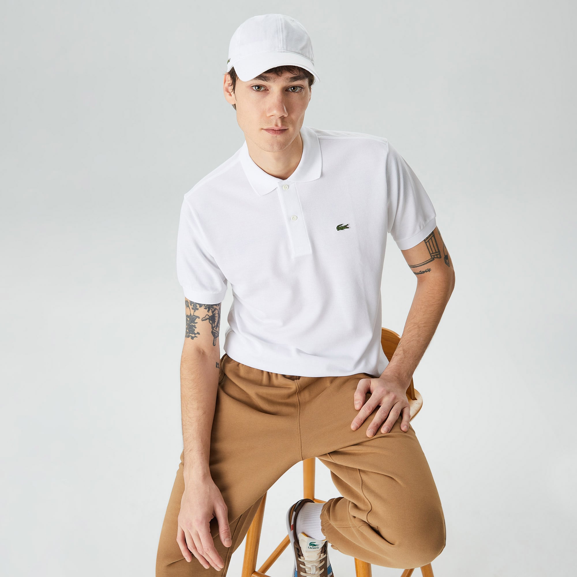  Lacoste L.12.12 Erkek Classic Fit Beyaz Polo