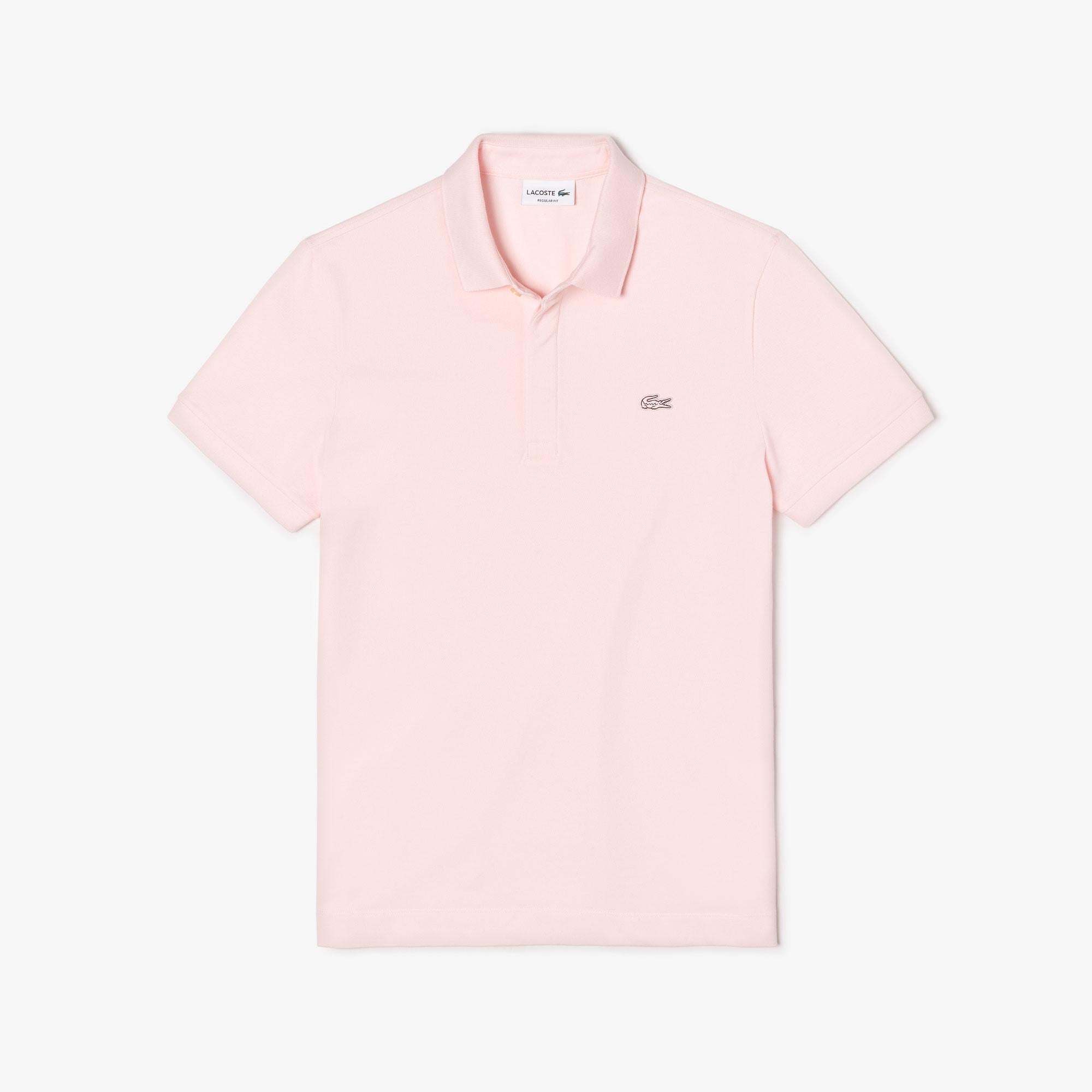 Erkek Regular Fit Pembe Paris Polo