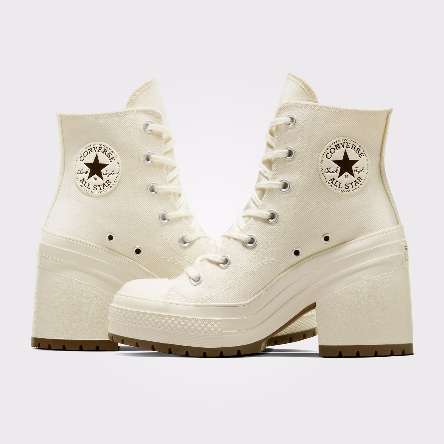 Converse Converse Chuck 70 De Luxe Heel Unisex Krem Platform Sneaker | FashFed Krem - 8. görsel