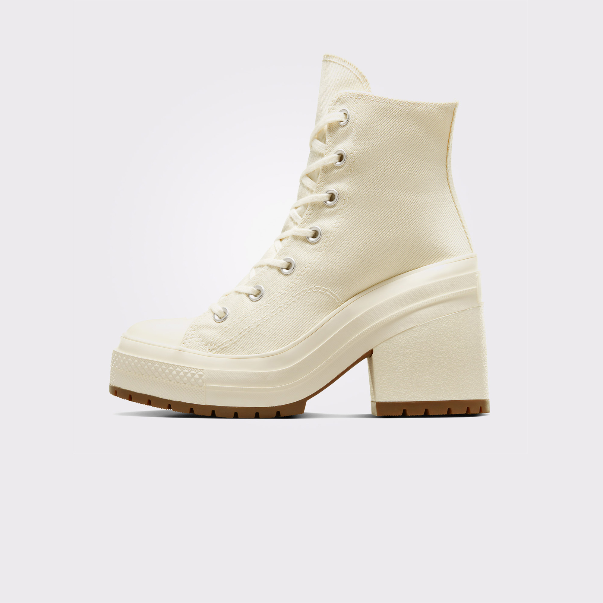 Converse Converse Chuck 70 De Luxe Heel Unisex Krem Platform Sneaker | FashFed Krem - 3. görsel