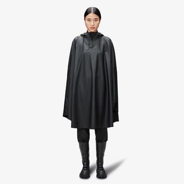  Rains Cape Unisex Siyah Yağmurluk