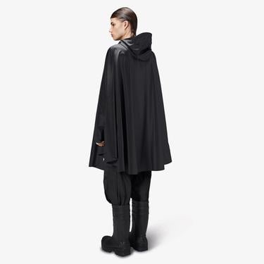  Rains Cape Unisex Siyah Yağmurluk