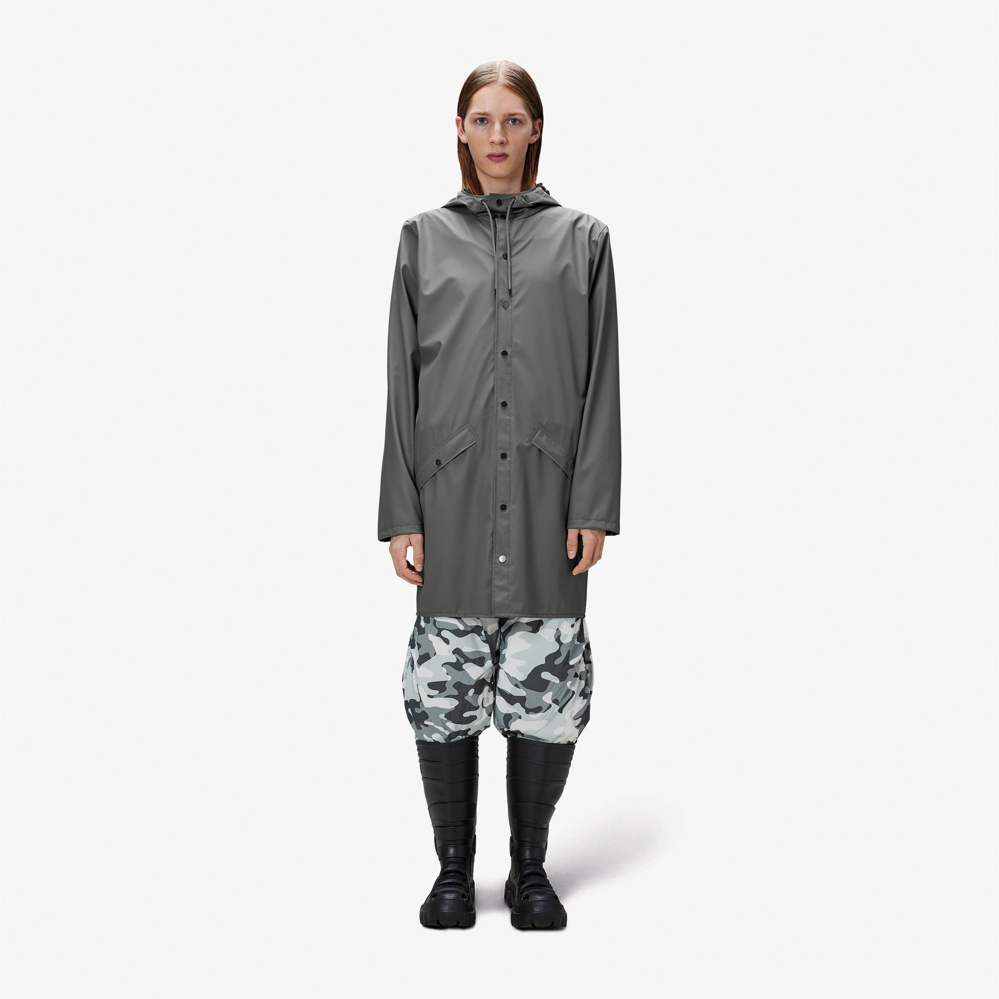 Rains Unisex Gri Yağmurluk