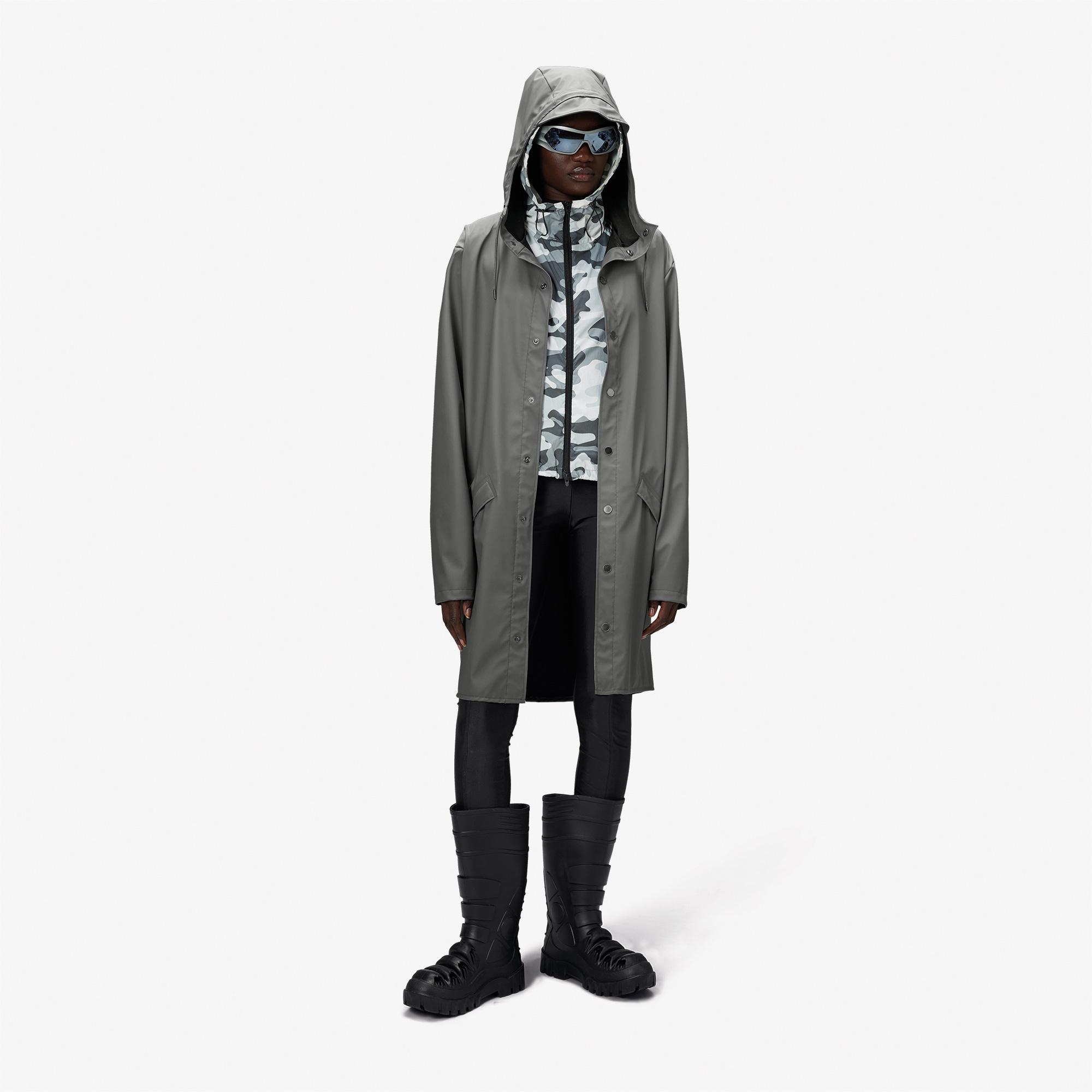 Rains Unisex Gri Yağmurluk