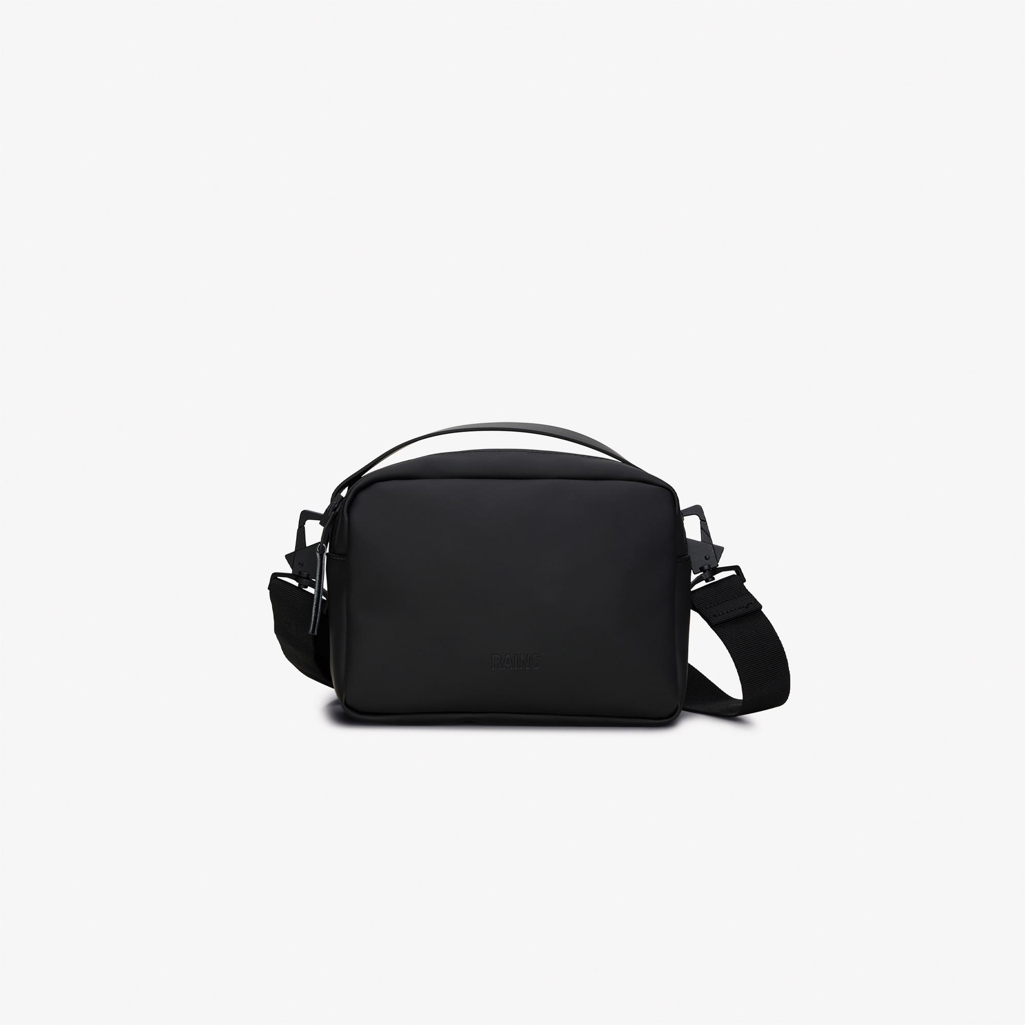 Rains Box Unisex Siyah Omuz Çantası