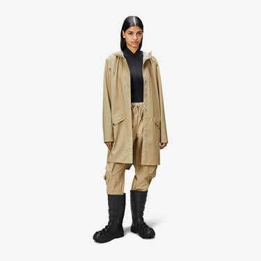  Rains Long Unisex Bej Yağmurluk
