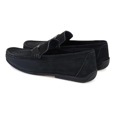  Craig Siyah Erkek Süet Deri Loafer
