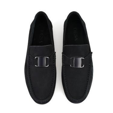  Craig Siyah Erkek Süet Deri Loafer