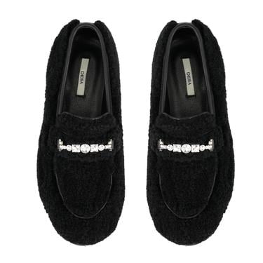  Kadın Siyah Kürk Detaylı Günlük Ayakkabı