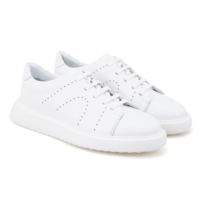  Parker Beyaz Erkek Deri Spor Ayakkabı