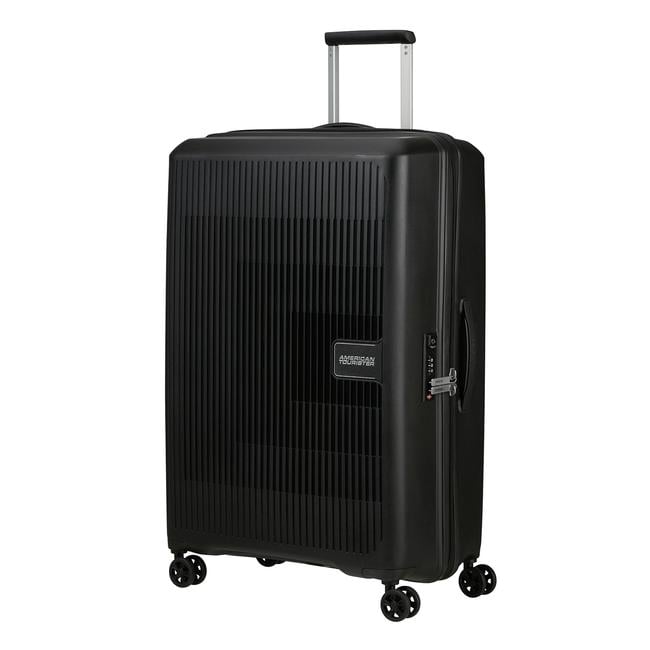  American Tourister Siyah Aerostep - Spinner 4 Tekerlekli Büyük Boy Valiz 77 cm