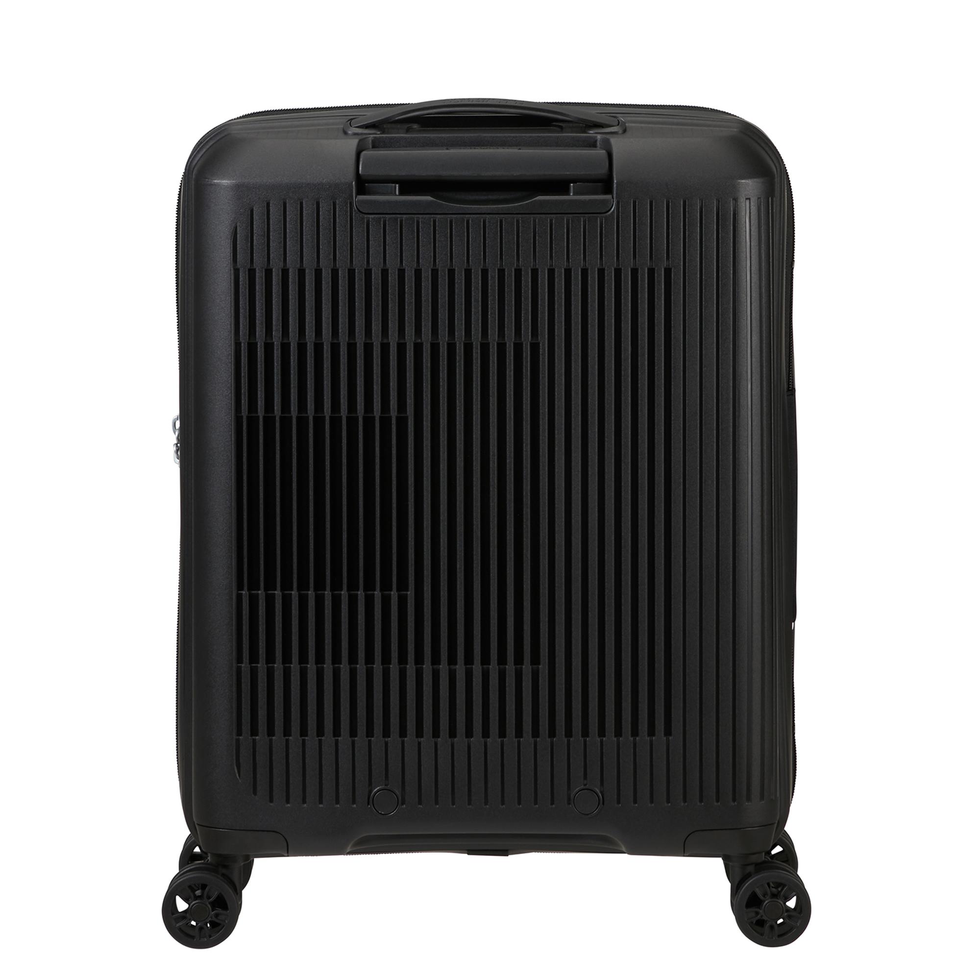 American Tourister Siyah Aerostep-Spinner Körüklü 55/20 Kabin Boy Valiz