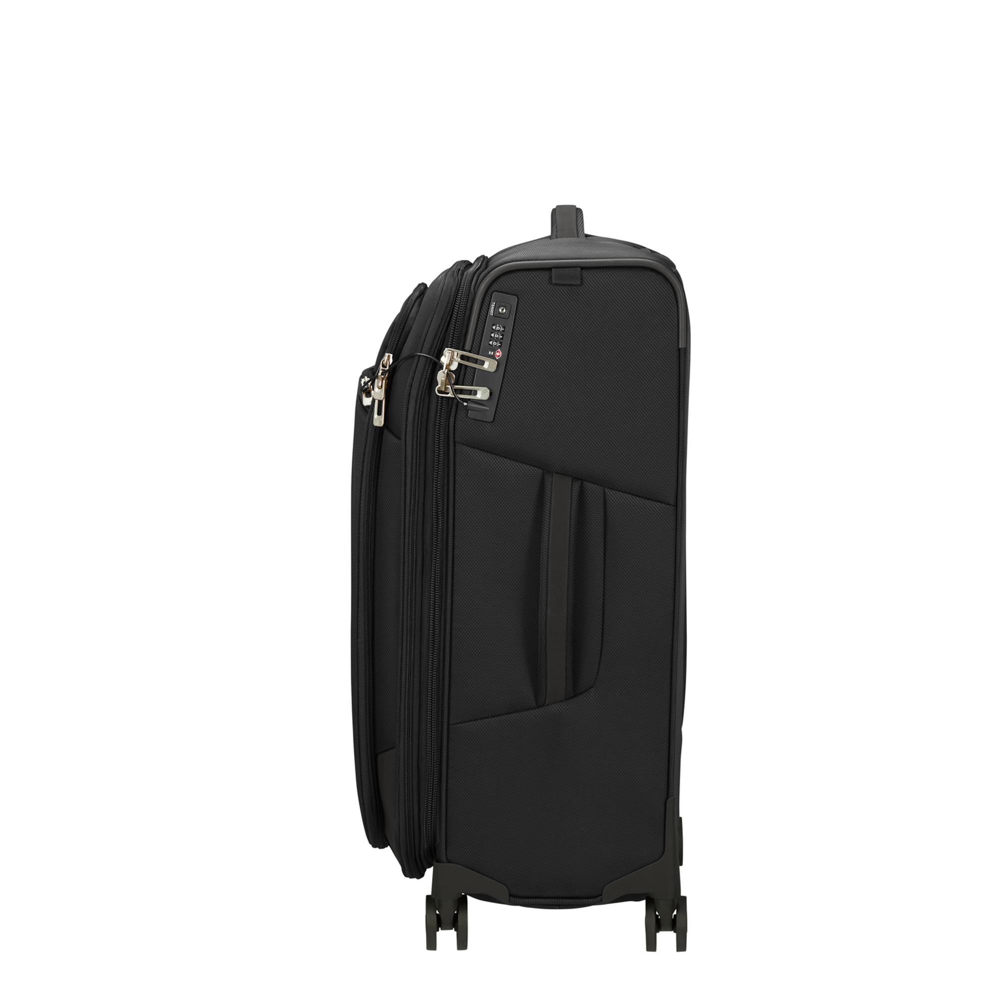Samsonite Siyah Respark Spinner - Körüklü 4 Tekerlekli Orta Boy Valiz 67 cm