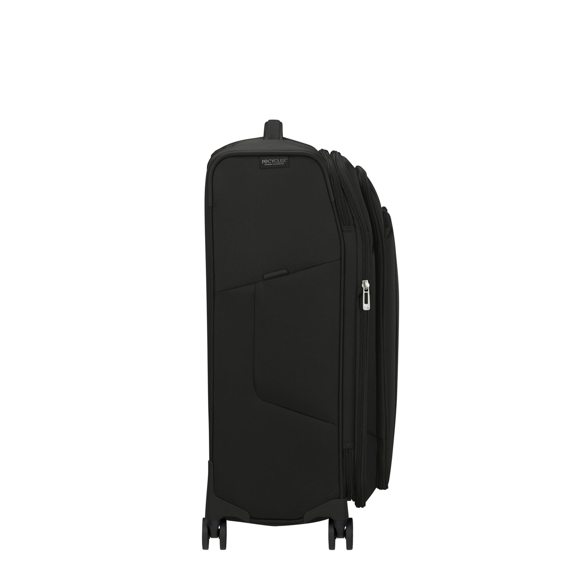 Samsonite Siyah Respark Spinner - Körüklü 4 Tekerlekli Orta Boy Valiz 67 cm