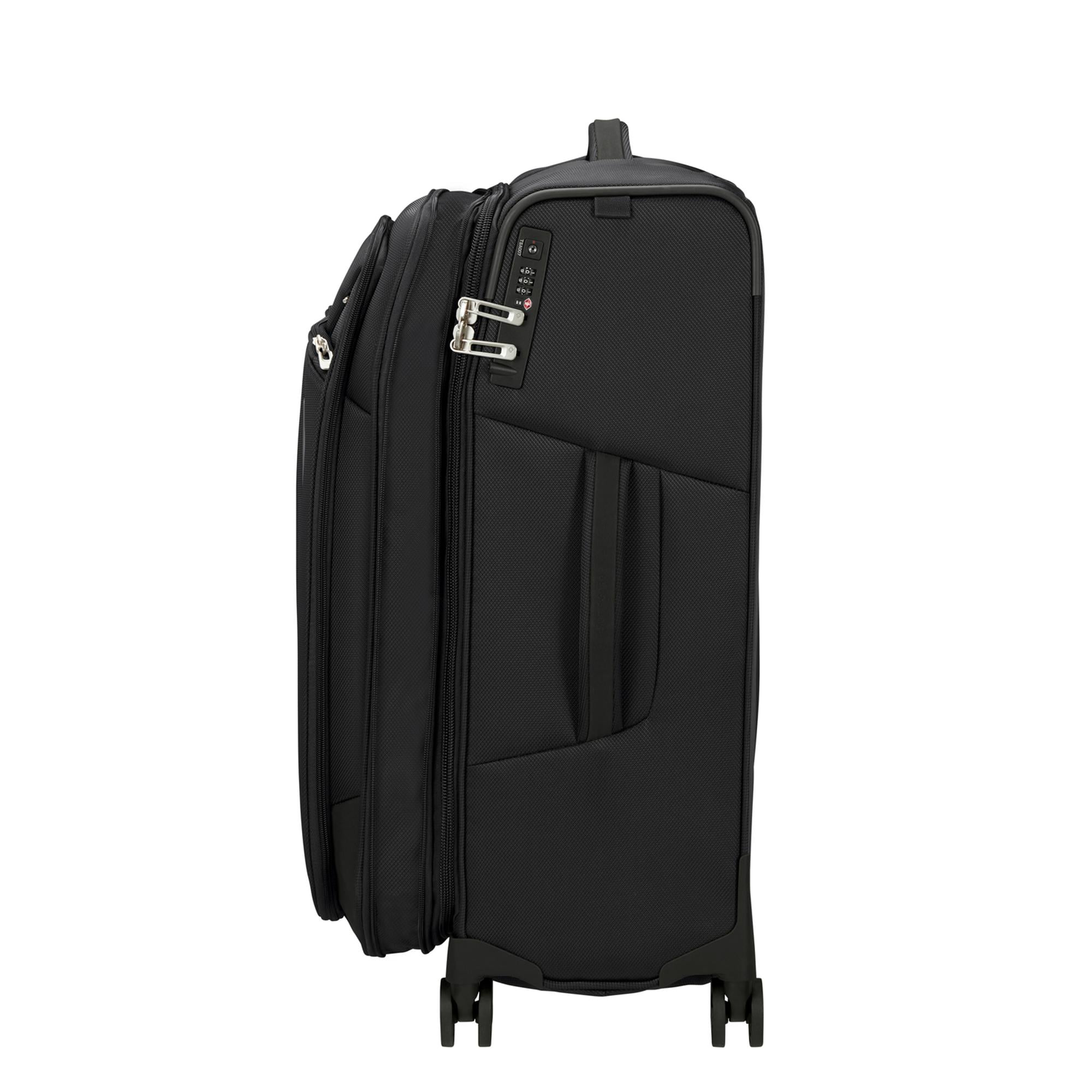 Samsonite Siyah Respark Spinner - Körüklü 4 Tekerlekli Orta Boy Valiz 67 cm