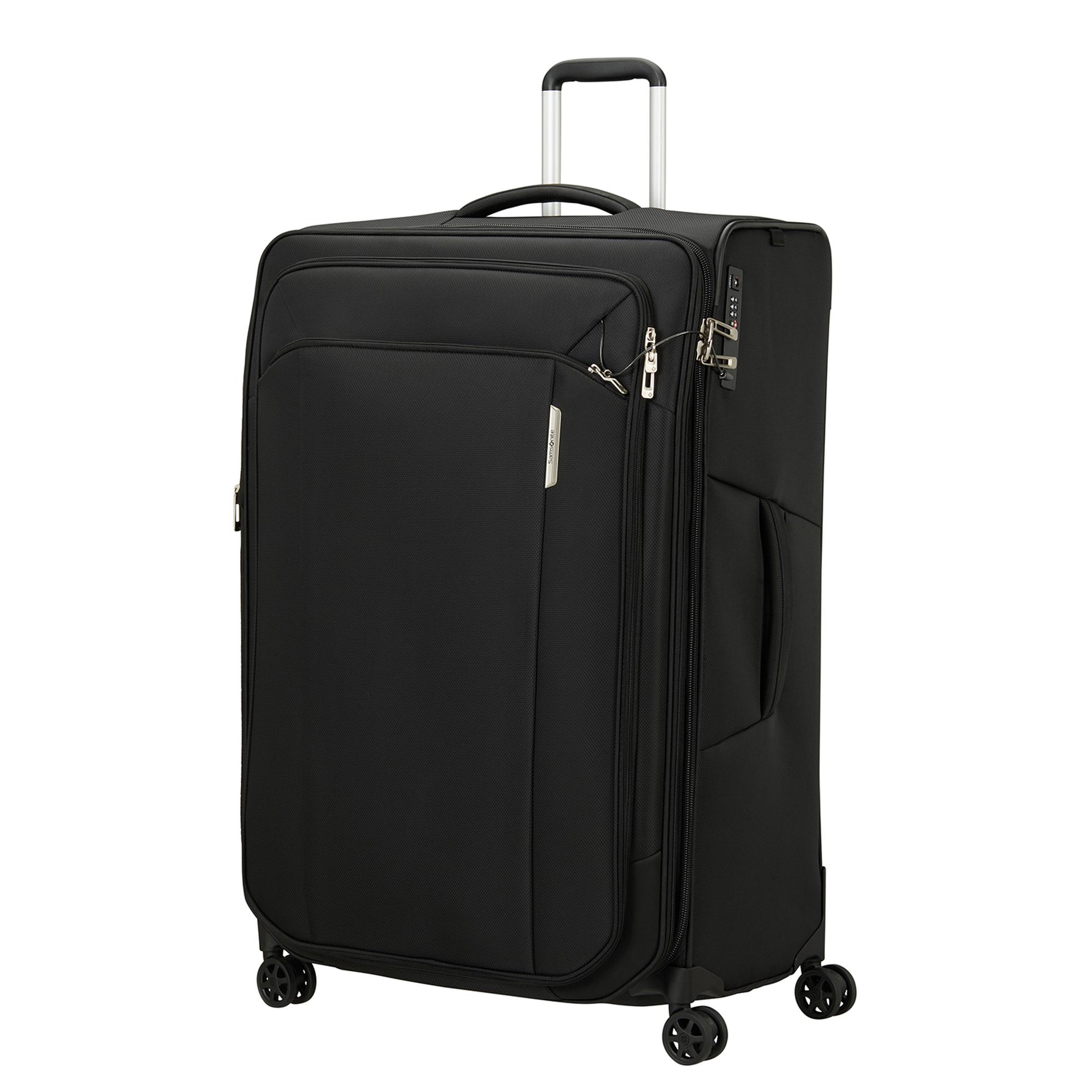 Samsonite Siyah Spinner Respark 4 Tekerlekli Büyük Boy Valiz 82 cm