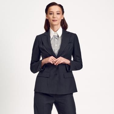  Siyah Klasik Kadın Blazer Ceket