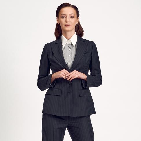  Siyah Klasik Kadın Blazer Ceket