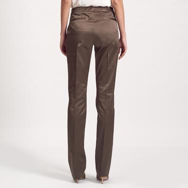  Kahve Klasik Kadın Pantolon