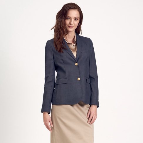  Lacivert Klasik Kadın Ceket