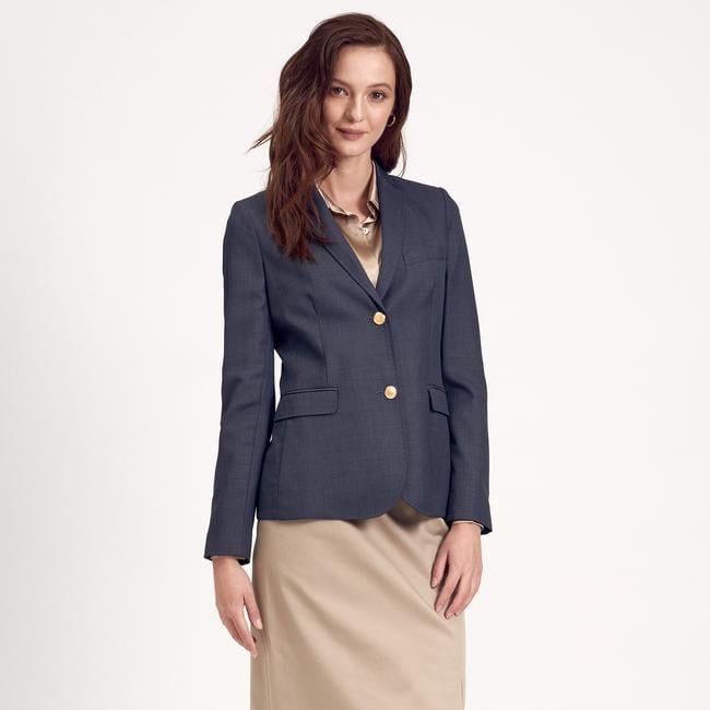  Lacivert Klasik Kadın Ceket