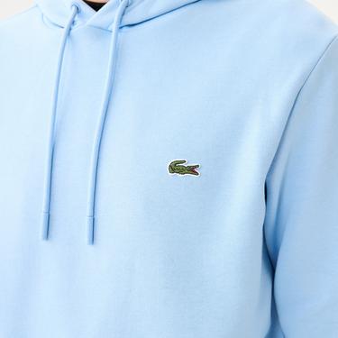  Erkek Classic Fit Kapüşonlu Açık Mavi Sweatshirt