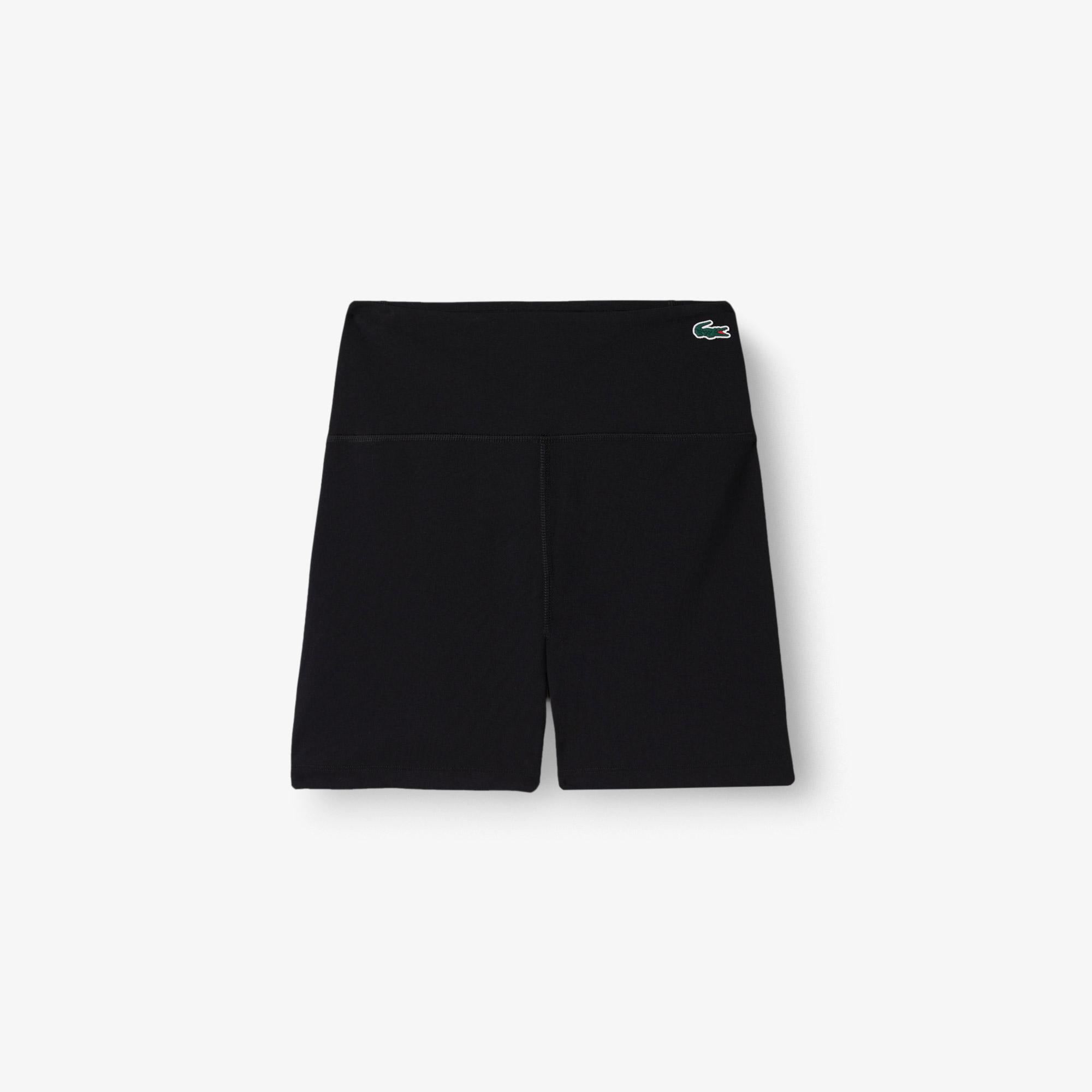 Active Kadın Tight Fit Baskılı Siyah Şort