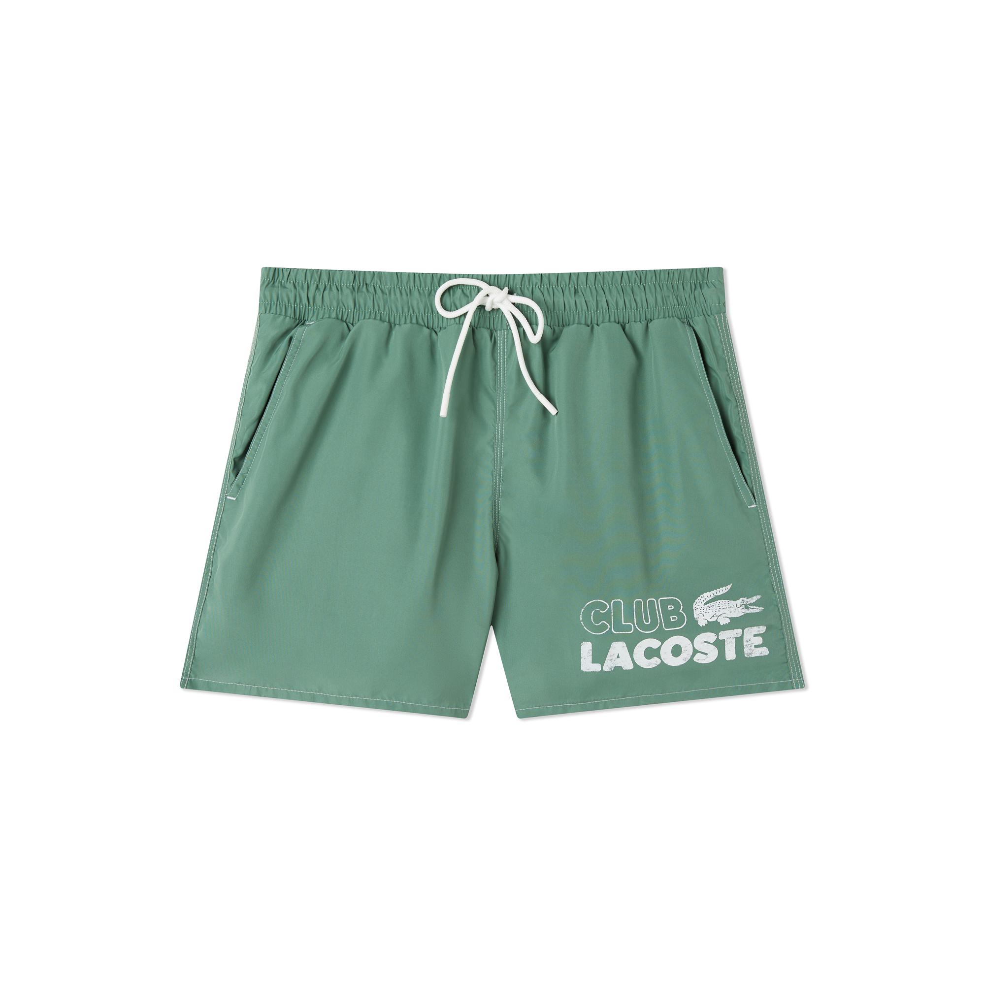 Erkek Baskılı Yeşil Mayo Şort