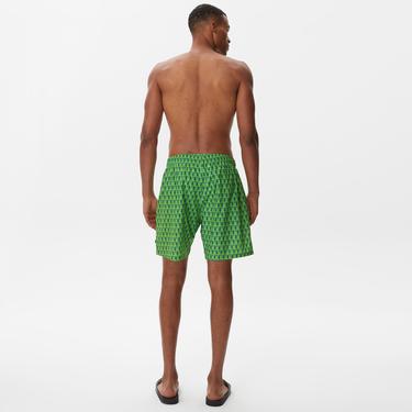  Nautica Erkek Yeşil Baskılı Deniz Şortu