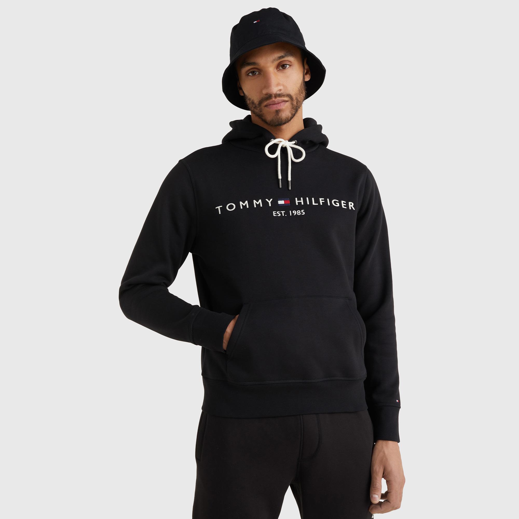 Tommy Hilfiger Erkek Siyah Sweatshirt