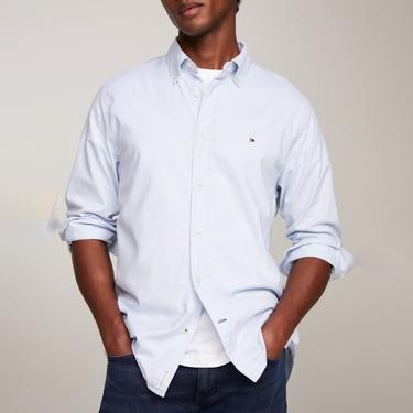  Tommy Hilfiger Erkek Mavi Gömlek