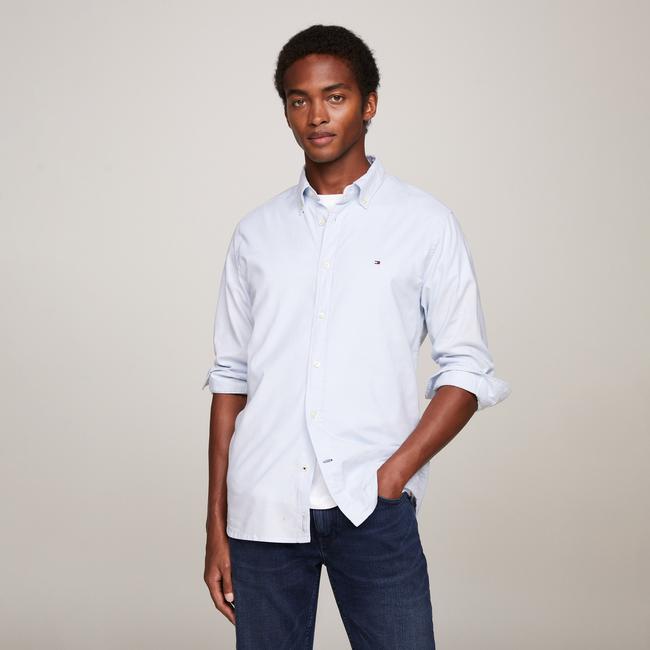  Tommy Hilfiger Erkek Mavi Gömlek