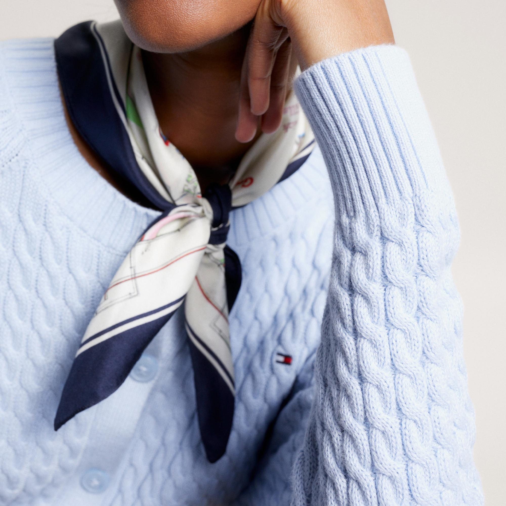 Tommy Hilfiger Kadın Mavi Triko