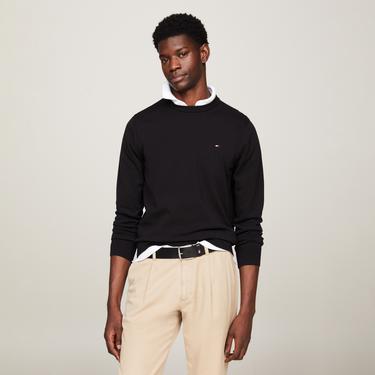  Tommy Hilfiger Erkek Triko Siyah Triko